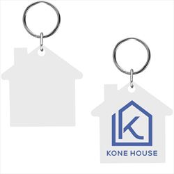KH20104 Acrylic House Key Tag With Full Color Custom Imprint